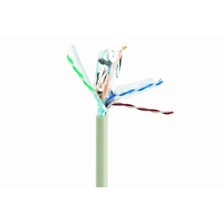 CABLE RED GEMBIRD FTP CAT6 BLINDADO AWG24 BOBINA 305M GRIS