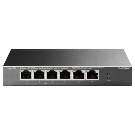 SWITCH TP LINK 6 PORT 10 100MBPS 4 PORT POE