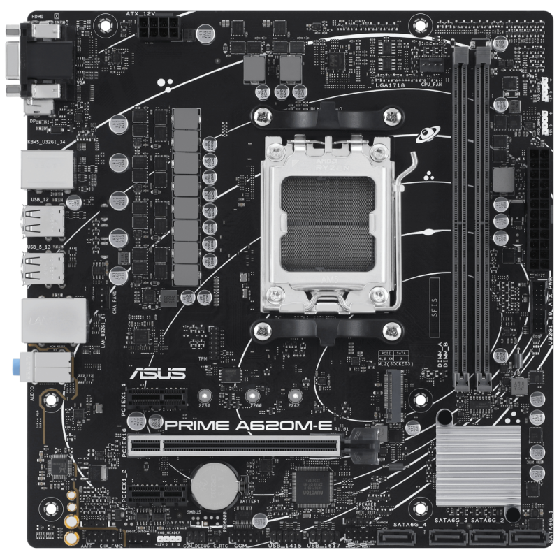 PLACA BASE ASUS PRIME A620M E CSM AM5 MATX 2XDDR5