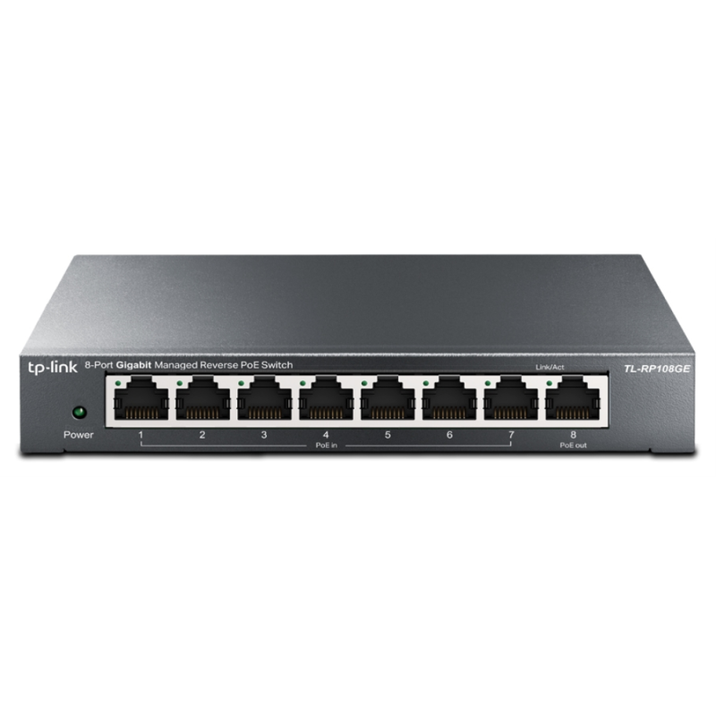 OMADA 8 PORT GIGABIT MANAGED REVERSE POE SWITCH
