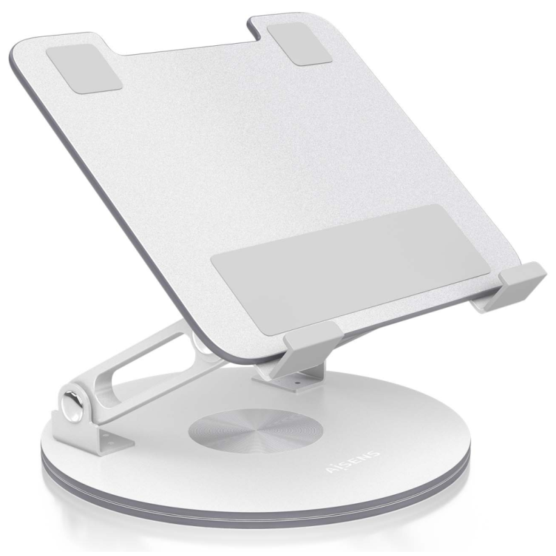 SOPORTE SOBREMESA AISENS AJUSTABLE GIRATORIO PORTATIL TABLET 7 13 PLATA