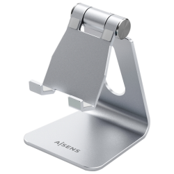 SOPORTE TABLET AISENS SOBREMESA M AJUSTABLE PLATA
