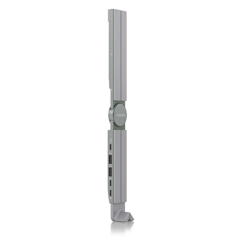 SOPORTE AISENS SOBREMESA AJUSTABLE PORTATIL TABLET USB C DOCK GRIS