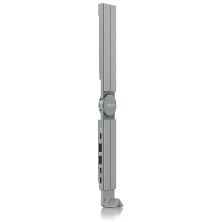 SOPORTE AISENS SOBREMESA AJUSTABLE PORTATIL TABLET USB C DOCK GRIS