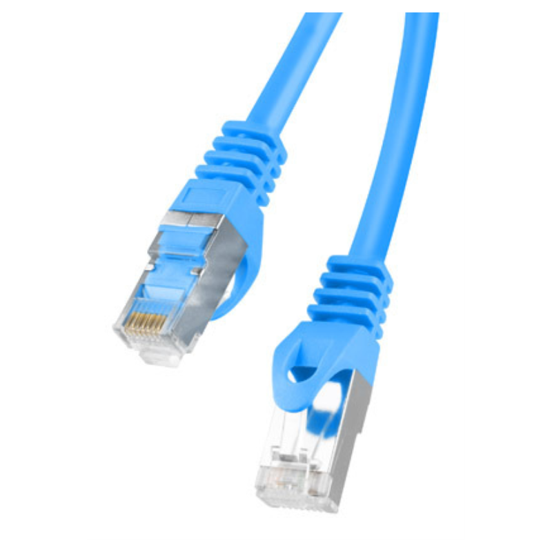 CABLE RED LANBERG LATIGUILLO CAT6 FTP 1M AZUL FLUKE PASSED