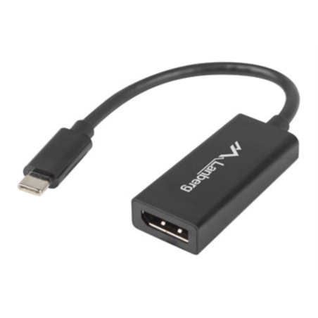 ADAPTADOR USB LANBERG USB C M 31 A DISPLAYPORT H 15CM NEGRO