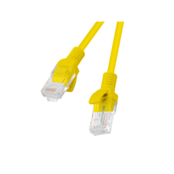 CABLE RED LANBERG LATIGUILLO CAT6 UTP 025M AMARILLO FLUKE PASSED