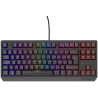 TECLADO GAMING GENESIS THOR230 TKL RGB MECANICO NEGRO SWITCH OUTEMUROJO HOT SWAP