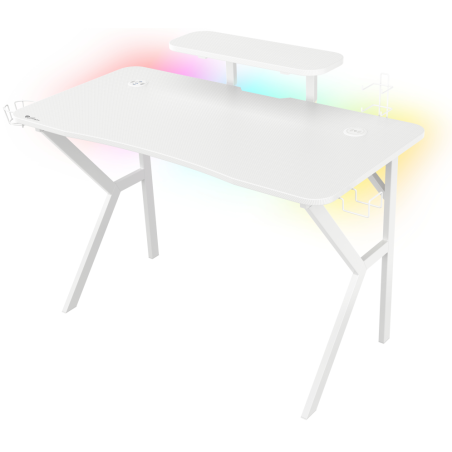 MESA GAMING GENESIS HOLM 320 RGB BLANCA CARBONO