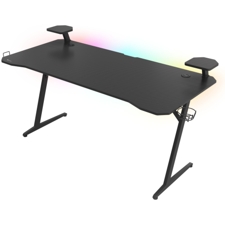 MESA GAMING GENESIS HOLM 510 RGB NEGRO CARBONO 160X75 CM
