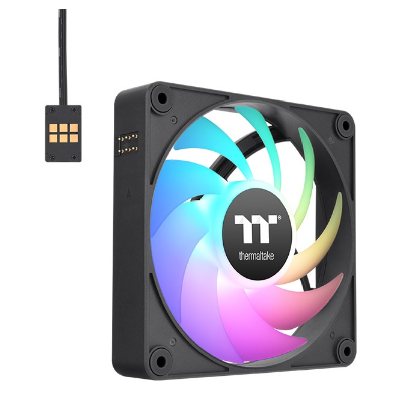 VENTILADOR MAGNETICO DE CAJA THERMALTAKE CT120 EX ARGB 3XVENT NEGRO