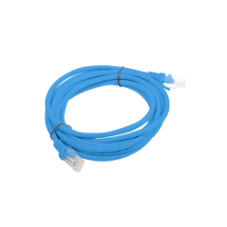 CABLE RED LANBERG LATIGUILLO CAT6 UTP 3M AZUL FLUKE PASSED
