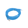 CABLE RED LANBERG LATIGUILLO CAT6 UTP 3M AZUL FLUKE PASSED
