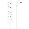 REGLETA AISENS BASE 4 TOMAS SIN INTERRUPTOR CABLE 3x15MM2 14M BLANCO