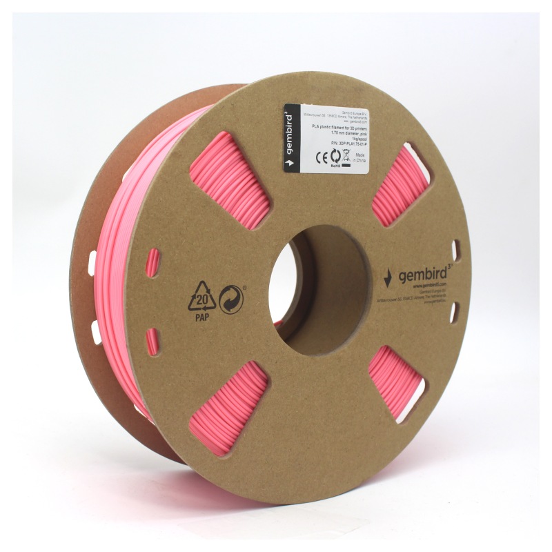 FILAMENTO GEMBIRD PLA ROSA 175 MM 1 KG