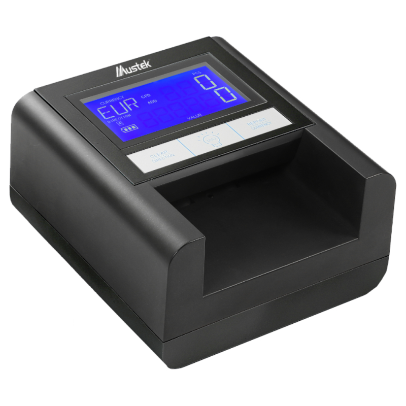 DETECTOR DE BILLETES FALSOS MUSTEK D9 MOTORIZADO
