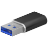 MINI ADAPTADOR AISENS USB 32 GEN2 USB 20 3A USB C H A M NEGRO