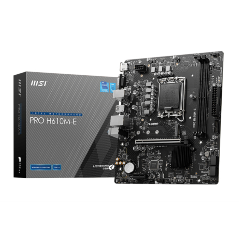 PLACA BASE MSI PRO H610M E 1700 MATX 2XDDR5
