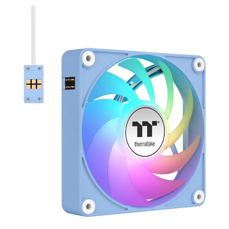 VENTILADOR MAGNETICO DE CAJA THERMALTAKE CT120 EX ARGB 3XVENT AZUL HYDRANGEA