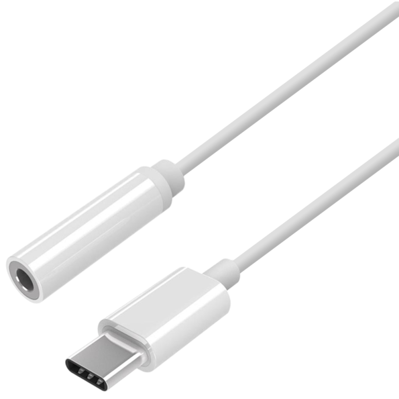 CABLE CONVERSOR AISENS USB C A AUDIO USB C M JACK 35 H BLANCO 15CM