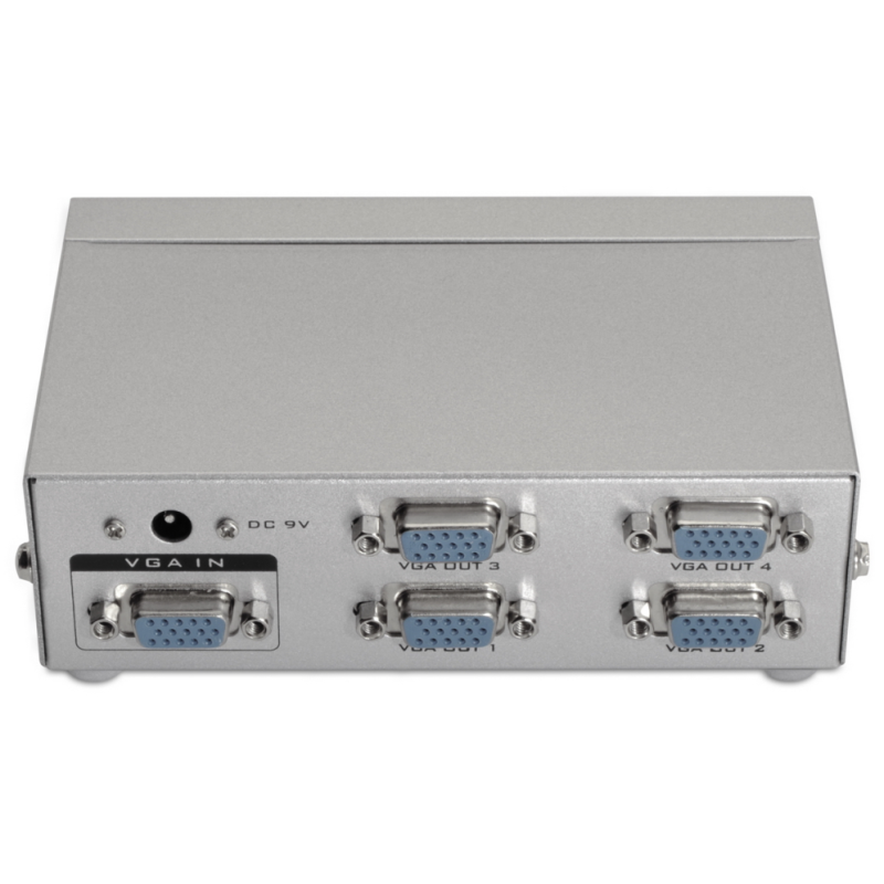 DUPLICADOR AISENS SVGA PARA 4 MONITORES CON ALIMENTACION