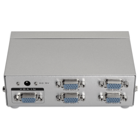 DUPLICADOR AISENS SVGA PARA 4 MONITORES CON ALIMENTACION