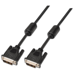 CABLE AISENS DVI SINGLE LINK 181 CON FERRITA M M NEGRO 18M