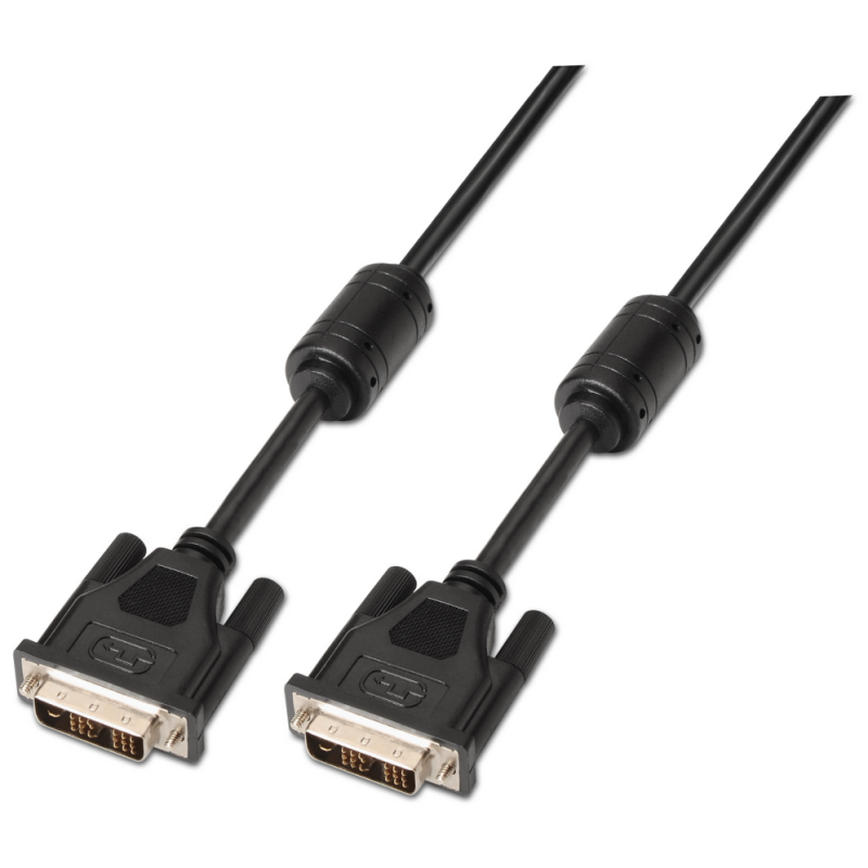 CABLE AISENS DVI SINGLE LINK 181 CON FERRITA M M NEGRO 18M