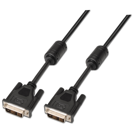 CABLE AISENS DVI SINGLE LINK 181 CON FERRITA M M NEGRO 18M