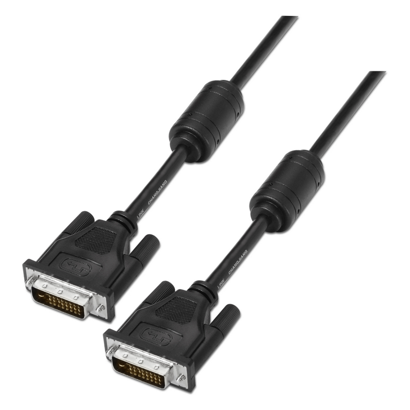 CABLE AISENS DVI DUAL LINK 241 CON FERRITA M M NEGRO 18M