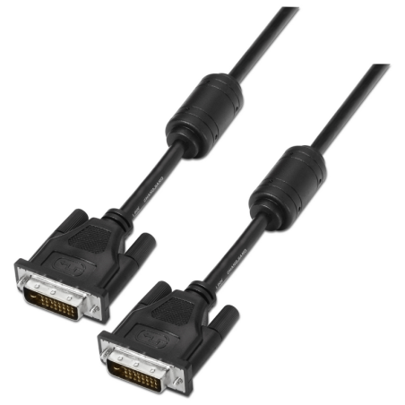 CABLE AISENS DVI DUAL LINK 241 CON FERRITA M M NEGRO 18M