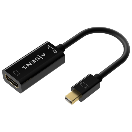 CONVERSOR AISENS MINI DISPLAYPORT V12 A HDMI V14 4K30HZ A H 15CM