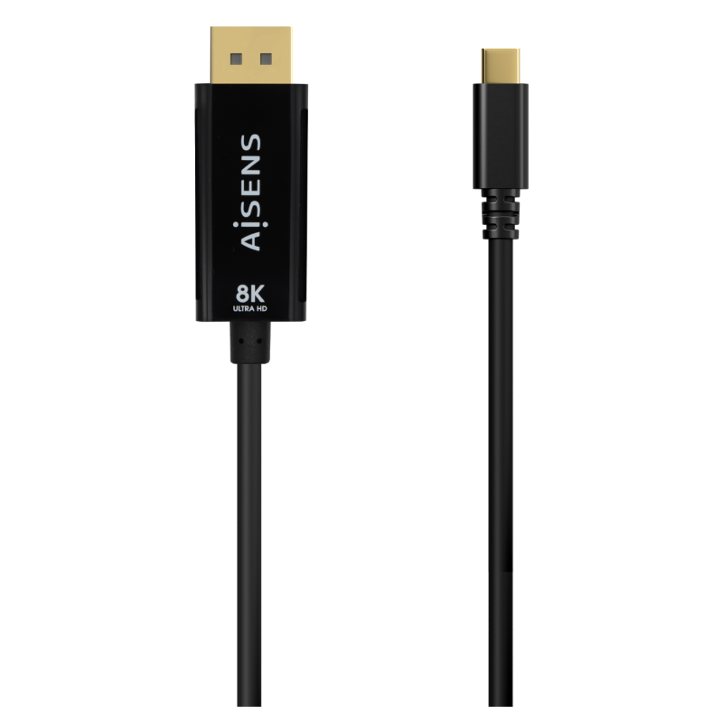 CABLE CONVERSOR AISENS USB C A DISPLAYPORT 8K60HZ NEGRO 18M