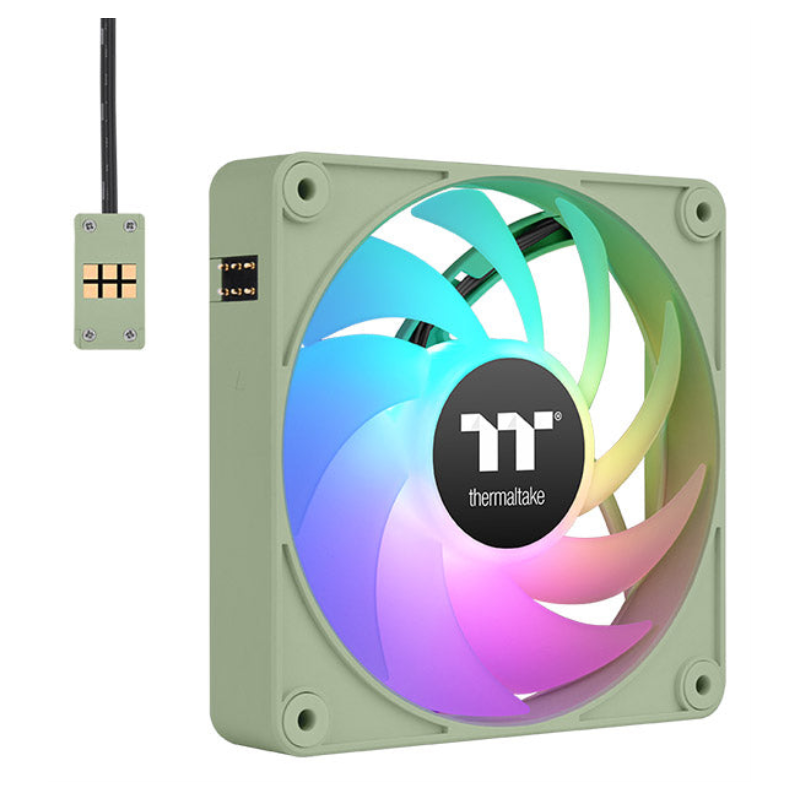 VENTILADOR MAGNETICO DE CAJA THERMALTAKE CT120 EX ARGB 3XVENT VERDE MATCHA