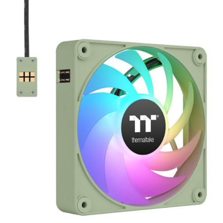 VENTILADOR MAGNETICO DE CAJA THERMALTAKE CT120 EX ARGB 3XVENT VERDE MATCHA