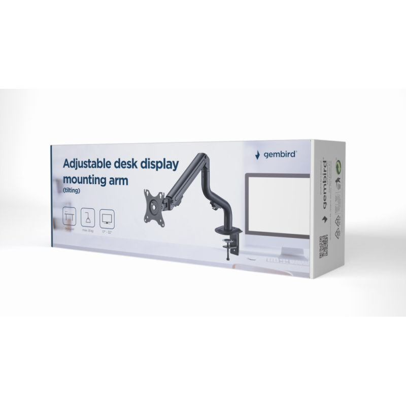 SOPORTE DE PANTALLA GEMBIRD PARA ESCRITORIO AJUSTABLE 17 32 HASTA 8 KG