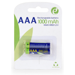 PILAS AAA GEMBIRD NI MH RECARGABLE 1000MAH 2PCS BLISTER PACK