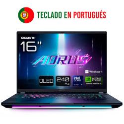 PORTATIL GIGABYTE AORUS MASTER 16 U9 275HX RTX 5090 32GB 1TB 16OLED W11P
