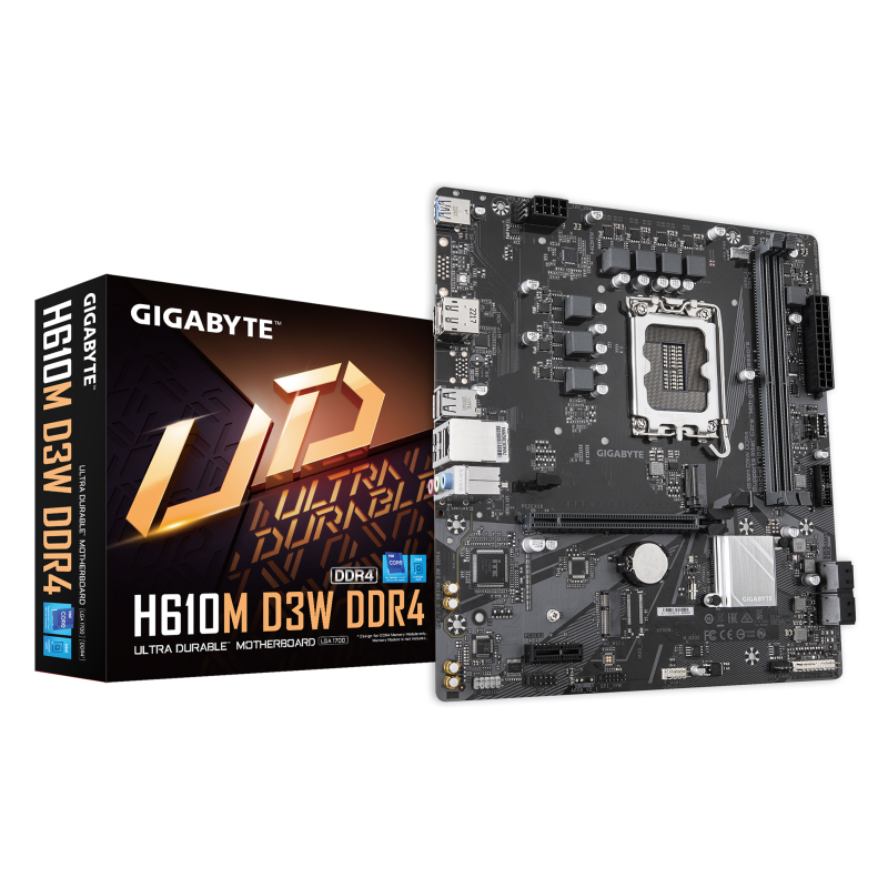 PLACA BASE GIGABYTE H610M D3W S1700 MATX DDR4