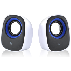 ALTAVOCES EWENT 20 5 W RMS CONTROL DE VOLUMEN USB BLANCO NEGRO