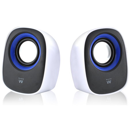 ALTAVOCES EWENT 20 5 W RMS CONTROL DE VOLUMEN USB BLANCO NEGRO