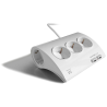 REGLETA EWENT 5 TOMAS SHUKO 16A SOBREMESA 2 PUERTOS USB 15M BLANCA
