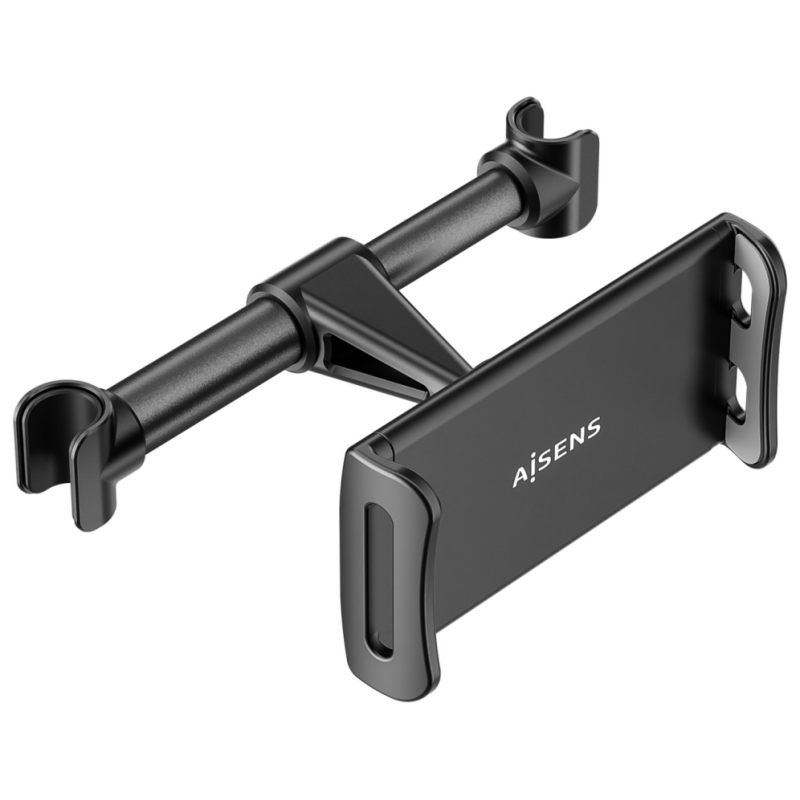 SOPORTE TABLET AISENS COCHE AJUSTABLE 1 PIVOTE REPOSACABEZAS NEGRO