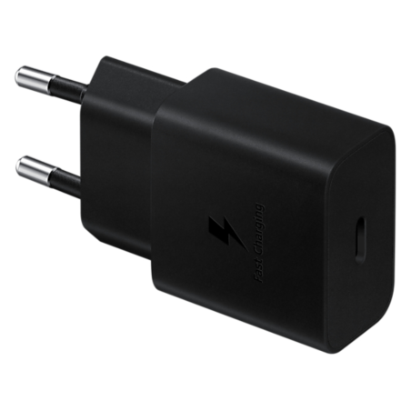 CARGADOR SAMSUNG USB C 15W BLACK CON CABLE