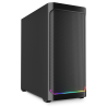 CAJA GAMING ATX SHARKOON AK4 2XVENT 120MM 3XUSB SN FUENTE NEGRO RGB STRIP