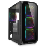 CAJA GAMING SHARKOON AK5G RGB ATX NEGRO 4XVENT 120MM 3XUSB SN FUENTE