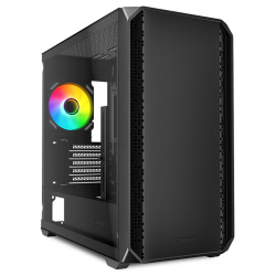 CAJA GAMING SHARKOOM MK2 RGB mATX NEGRO 120MM 3XUSB SN FUENTE