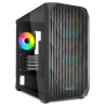 CAJA GAMING SHARKOOM MK3 mATX NEGRO 3XVENT 120MM 3XUSB SN FUENTE