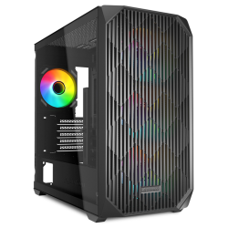 CAJA GAMING mATX SHARKOON MK3 3XVENT 120MM 3XUSB SN FUENTE NEGRO