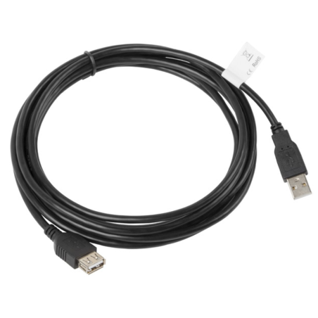CABLE ALARGADOR LANBERG USB 20 MACHO HEMBRA 3M NEGRO